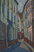 Load image into Gallery viewer, Mid Century Original Cityscape Oil Painting From Sweden
