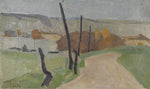 Mid Century Original Landscape Oil Painting from Sweden By E Persson