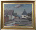 Mid Century Vintage Seascape Oil Painting From Sweden
