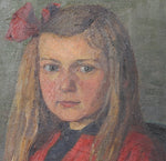 Vintage Art Room Girl's Portrait Sweden