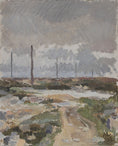 Load image into Gallery viewer, Vintage Landscape Oil Painting From Sweden by A Lindberg
