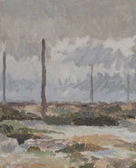 Vintage Landscape Oil Painting From Sweden by A Lindberg