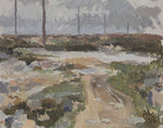 Vintage Landscape Oil Painting From Sweden by A Lindberg
