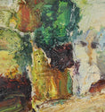 Load image into Gallery viewer, Original Vintage Mid Century Abstract Oil Painting from Sweden 1966

