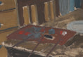 Load image into Gallery viewer, Mid Century Artist Studio Interior Oil Painting From Sweden
