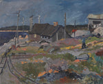 Vinatge Original Coastal Oil Painting From Sweden