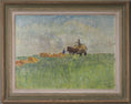 Load image into Gallery viewer, Mid Century Original Landscape Oil Painting From Sweden by B Forsell 1945
