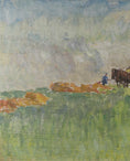 Load image into Gallery viewer, Mid Century Original Landscape Oil Painting From Sweden by B Forsell 1945
