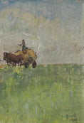 Load image into Gallery viewer, Mid Century Original Landscape Oil Painting From Sweden by B Forsell 1945
