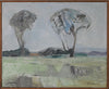 Mid Century Oil Painting by Listed Artist E Julius Sweden
