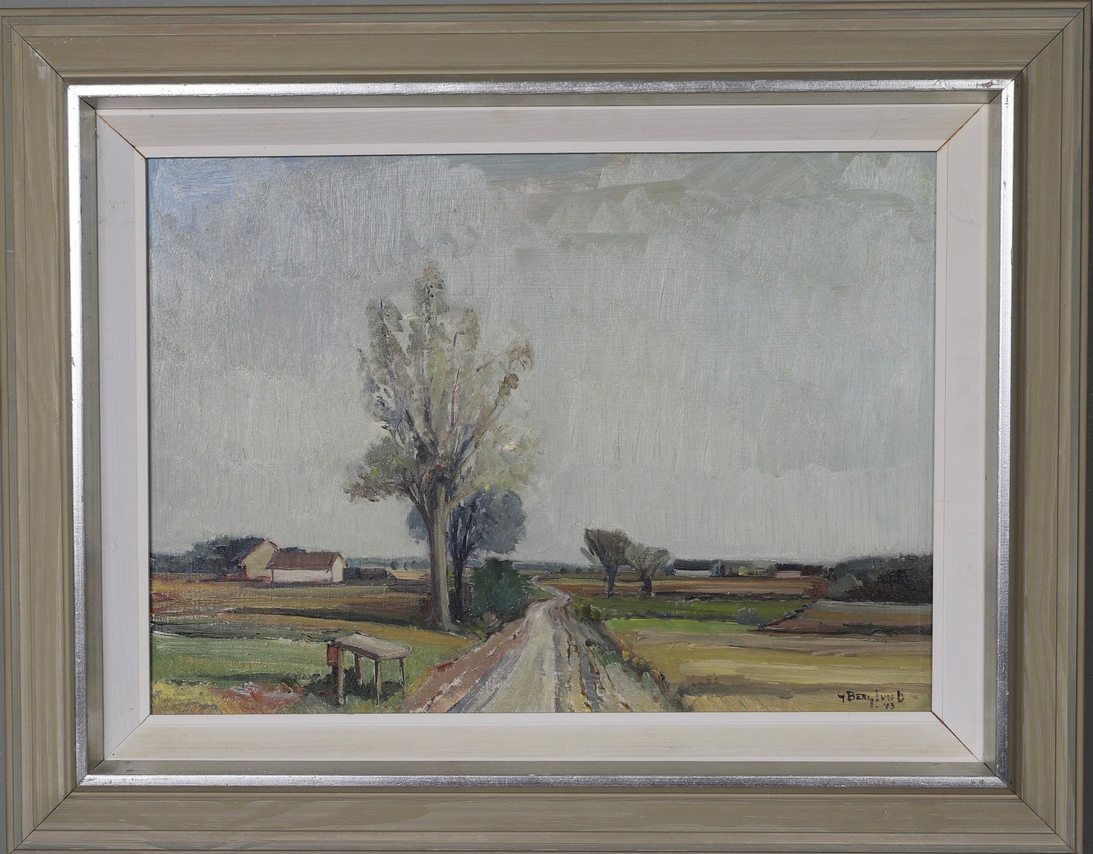 Mid Century Vintage Landscape From Sweden by G Berglund 1943