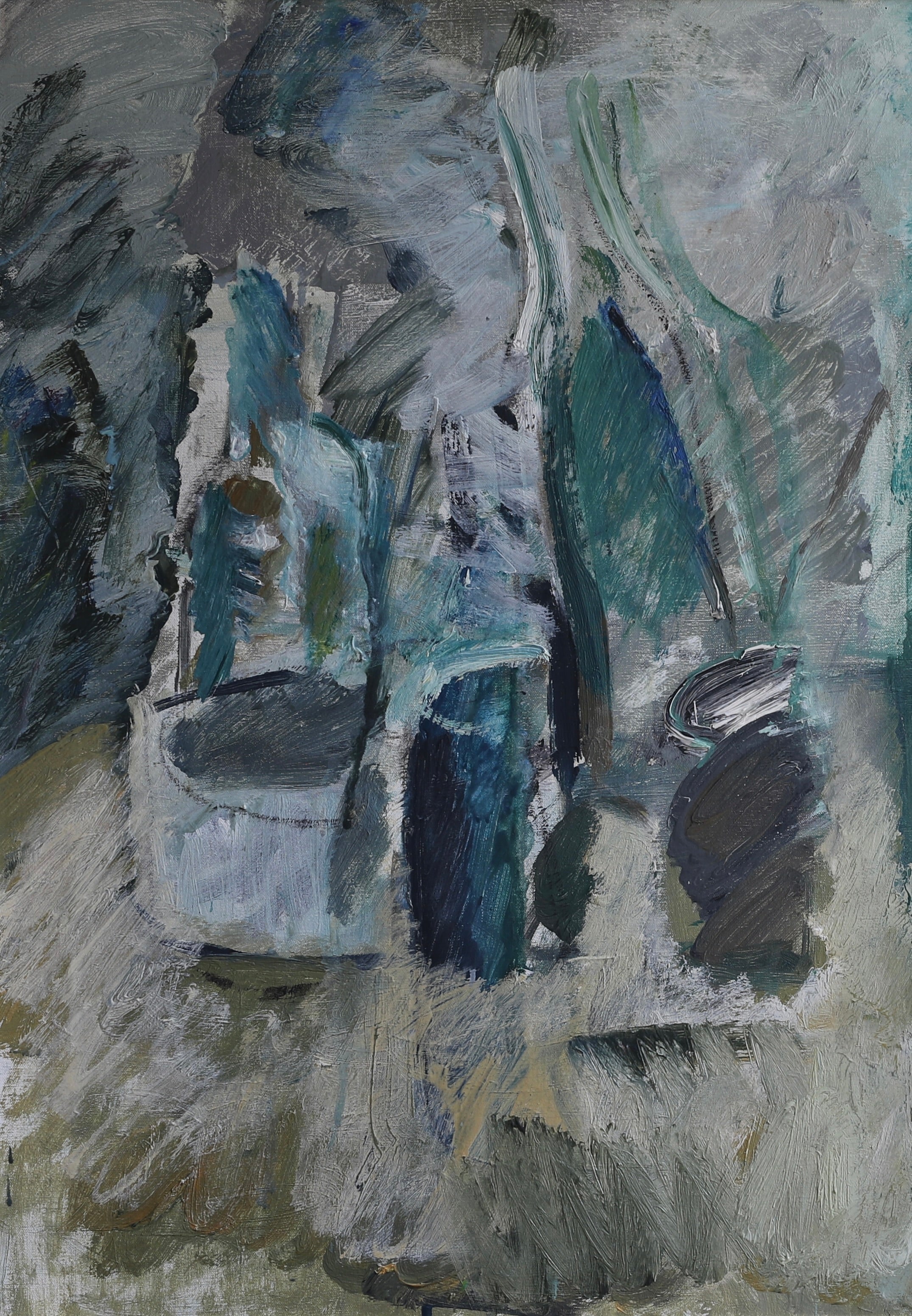 Swedish Vintage Art Still Life Oil Painting