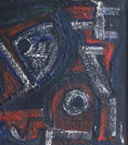 Load image into Gallery viewer, Mid Century Abstract Oil Painting From Sweden
