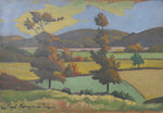 Vintage Impressionist Landscape Oil Painting From Sweden