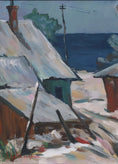 Load image into Gallery viewer, Vintage Original Coastal Oil Painting From Sweden
