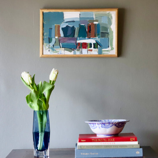 Original Vintage Still Life Oil Painting from Sweden