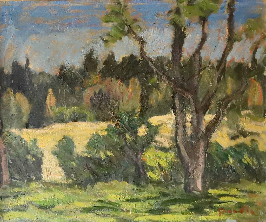 Vintage Landscape Oil Painting by S Grandin Sweden