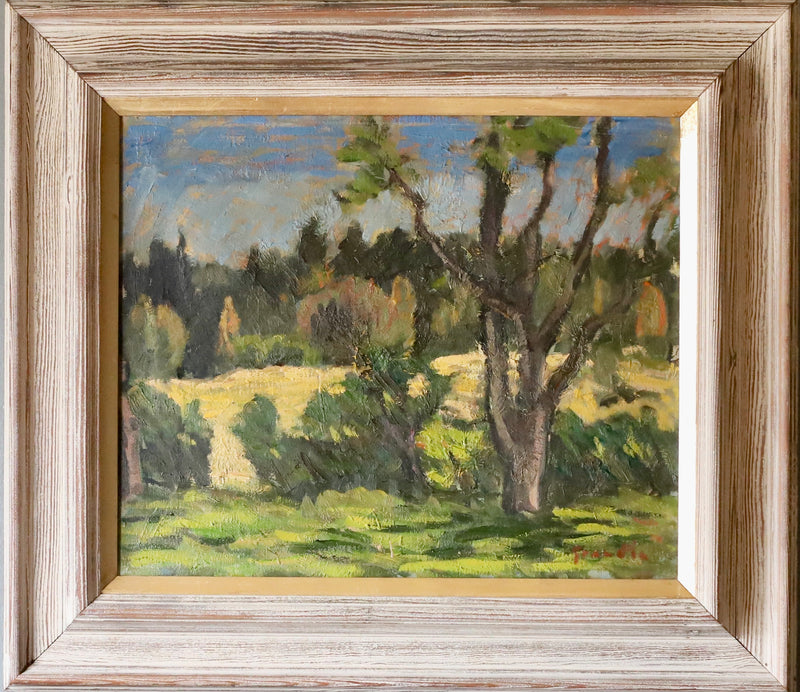 Vintage Landscape Oil Painting by S Grandin Sweden