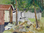 Original Oil Painting Vintage Mid Century By J Bören Sweden