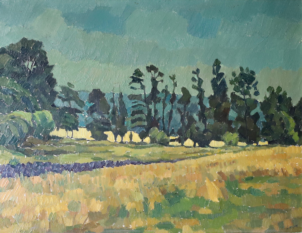 Mid Century Original Landscape Oil Painting From Sweden