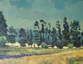 Load image into Gallery viewer, Mid Century Original Landscape Oil Painting From Sweden
