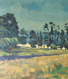 Mid Century Original Landscape Oil Painting From Sweden