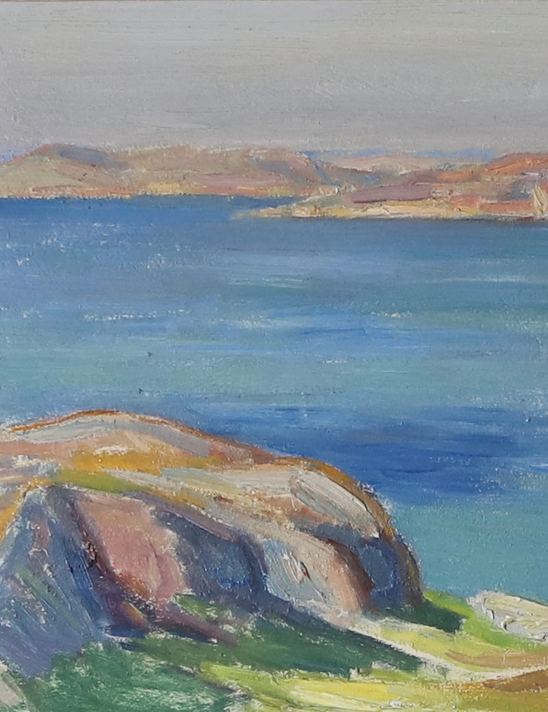 Striking Vintage Coastal Oil Painting From Sweden