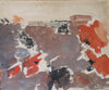 Mid Century Original Abstract Oil Painting From Sweden