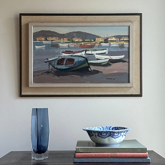 Original Vintage Oil Painting By T Ahlm Sweden