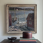 Mid Century Seascape Oil Painting By T Torstensson From Sweden 1937