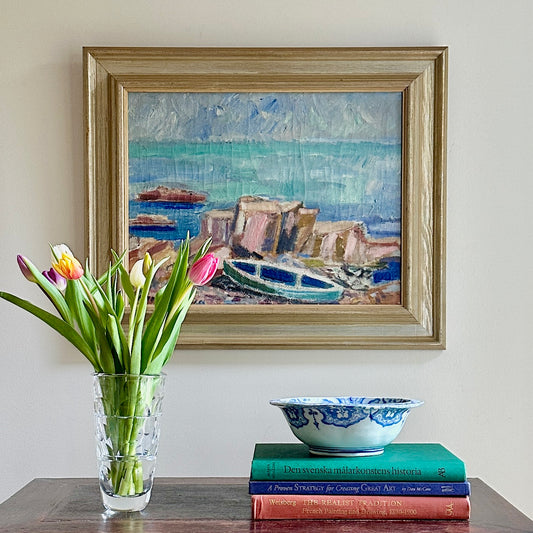 Original Vintage Oil Painting By A Jönsson Sweden