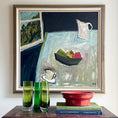 Load image into Gallery viewer, Swedish Mid Century Vintage Art Still Life Oil Painting
