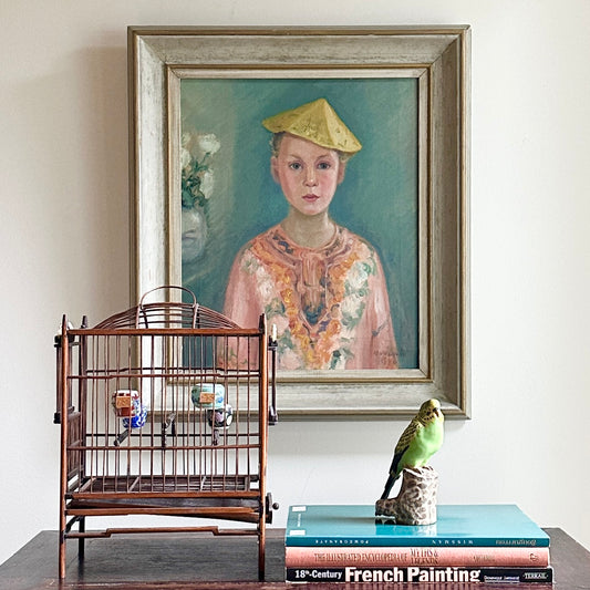 Vintage Art Room Mid Century Portrait Sweden