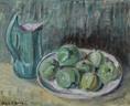 Load image into Gallery viewer, Vintage Mid Century Still Life of Apples Oil Painting from Sweden
