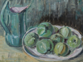 Load image into Gallery viewer, Vintage Mid Century Still Life of Apples Oil Painting from Sweden
