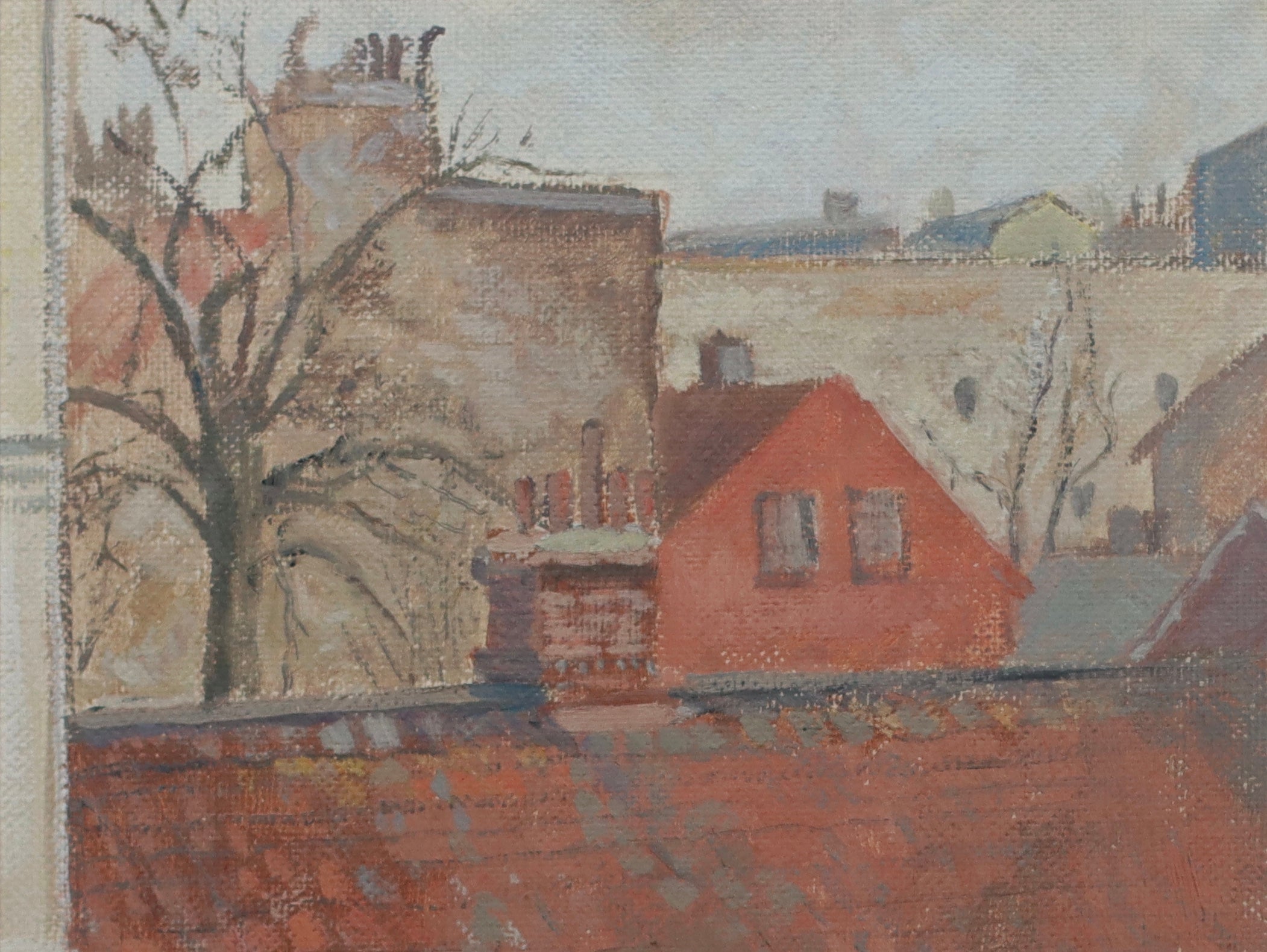 Vintage Swedish Oil Painting by E H Hansson 1946