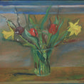Load image into Gallery viewer, Large Vintage Flower Painting from Sweden by H Rosenquist 1949
