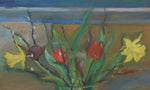 Large Vintage Flower Painting from Sweden by H Rosenquist 1949