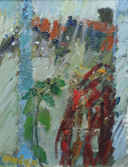 Original Vintage Oil Painting by Gösta Stawåsen from Sweden