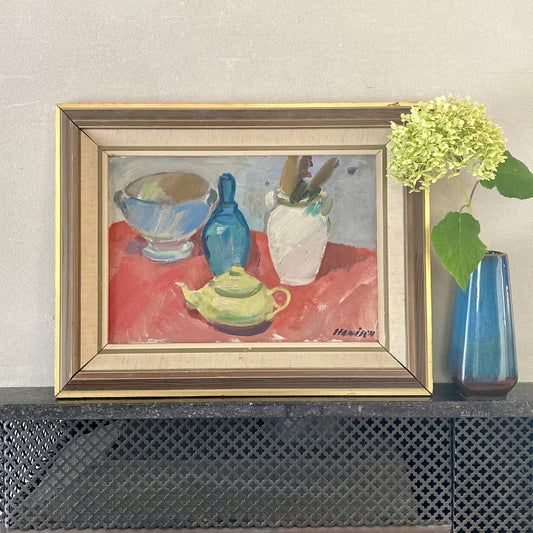 Original Mid Century Still Life by Gösta Stawåsen from 1968