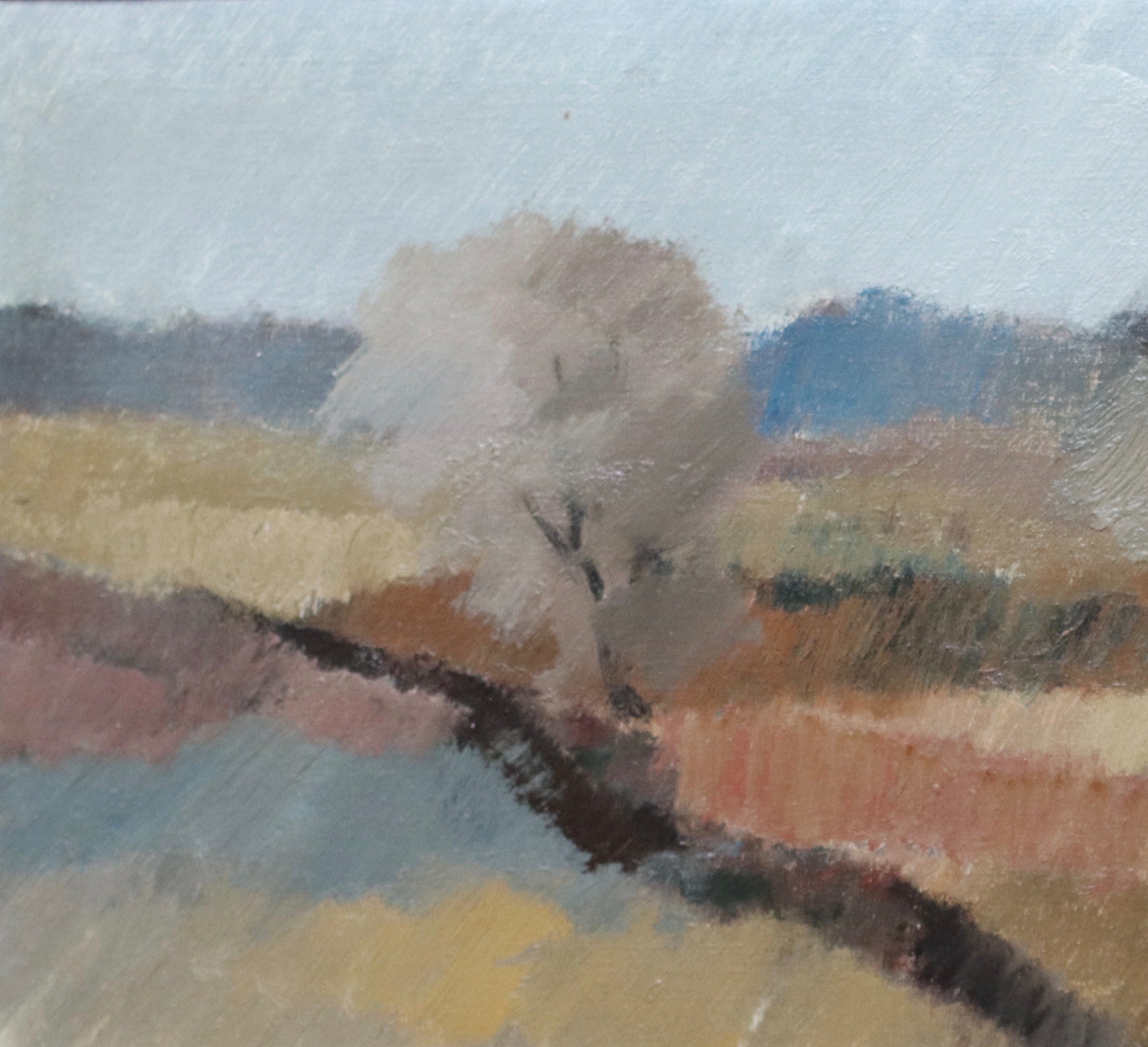 Framed Mid Century Landscape by Listed Artist Helge Cardell Sweden
