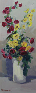 Load image into Gallery viewer, Mid Century Still Life Oil Painting by Tage Ahlm From Sweden
