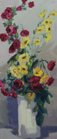 Load image into Gallery viewer, Mid Century Still Life Oil Painting by Tage Ahlm From Sweden
