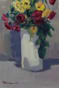 Load image into Gallery viewer, Mid Century Still Life Oil Painting by Tage Ahlm From Sweden
