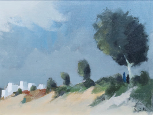 Mid Century Vintage Painting by Stig Wernheden from Sweden