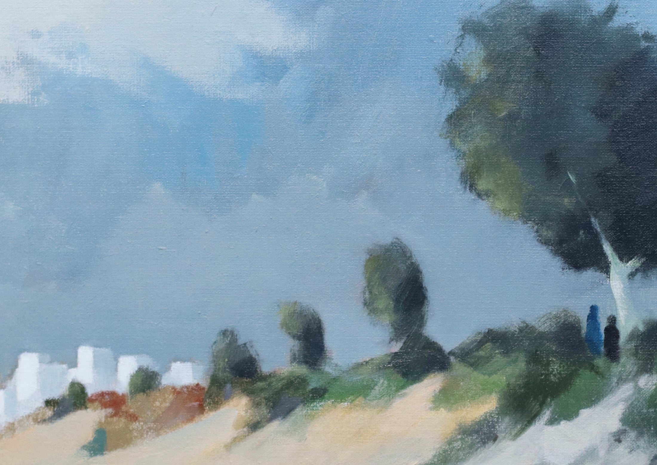 Mid Century Vintage Painting by Stig Wernheden from Sweden