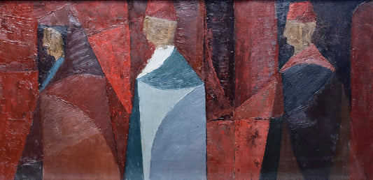 Original Mid Century Figurative Painting from Sweden