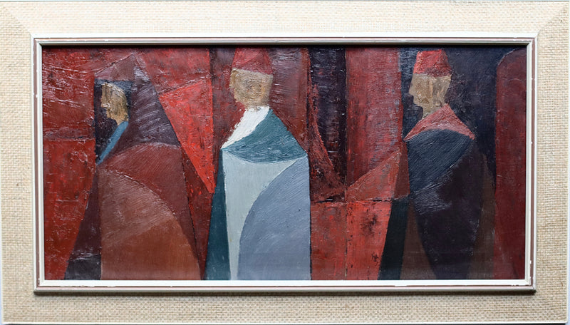Original Mid Century Figurative Painting from Sweden