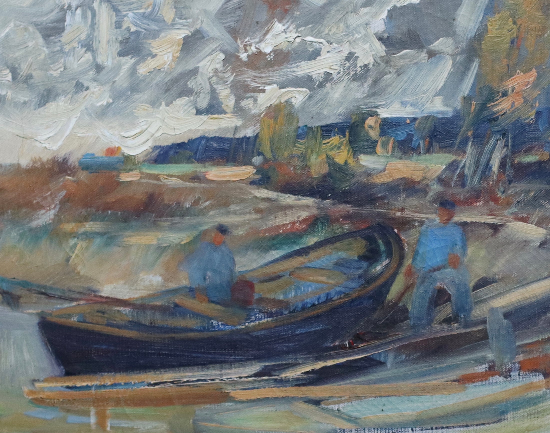 Vintage Oil Painting By Curt Viberg From Sweden