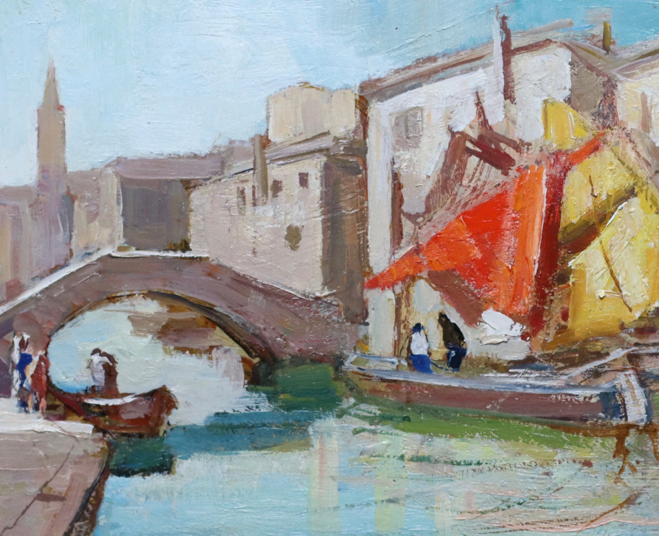 Framed Vintage Oil Painting By Knut Norman From Sweden